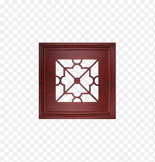 方形红木框元素