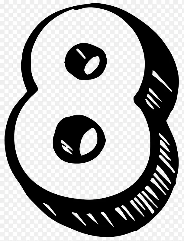 手绘数字8PNG图片素材下载_图片编号9133501-PNG素材网