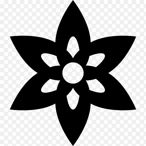 花细长的花瓣图标