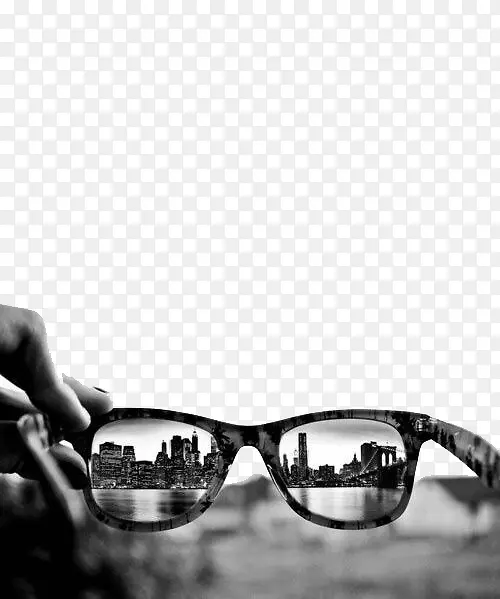 黑白眼镜里的城市