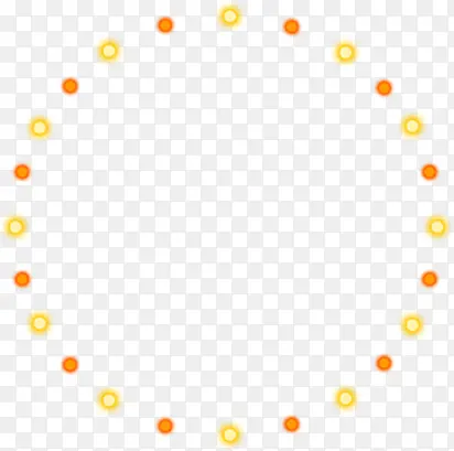 黄色橙色几何形状内发光创意元素