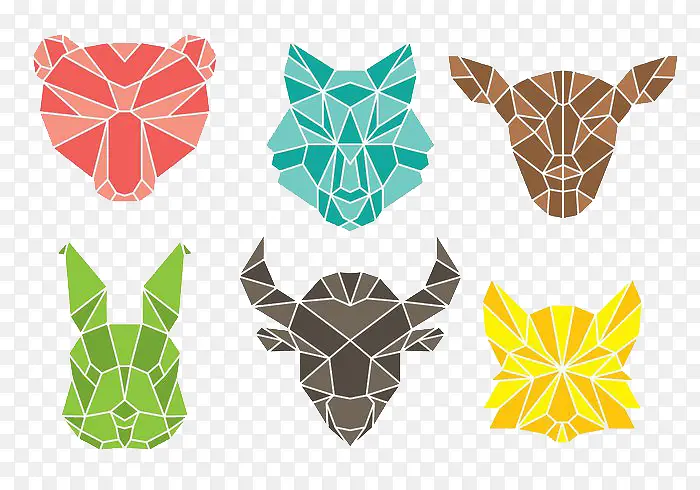 动物折纸头像
