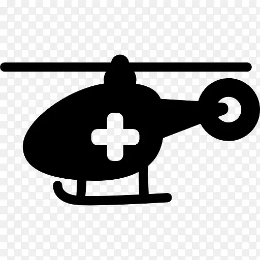 医疗直升机运输图标
