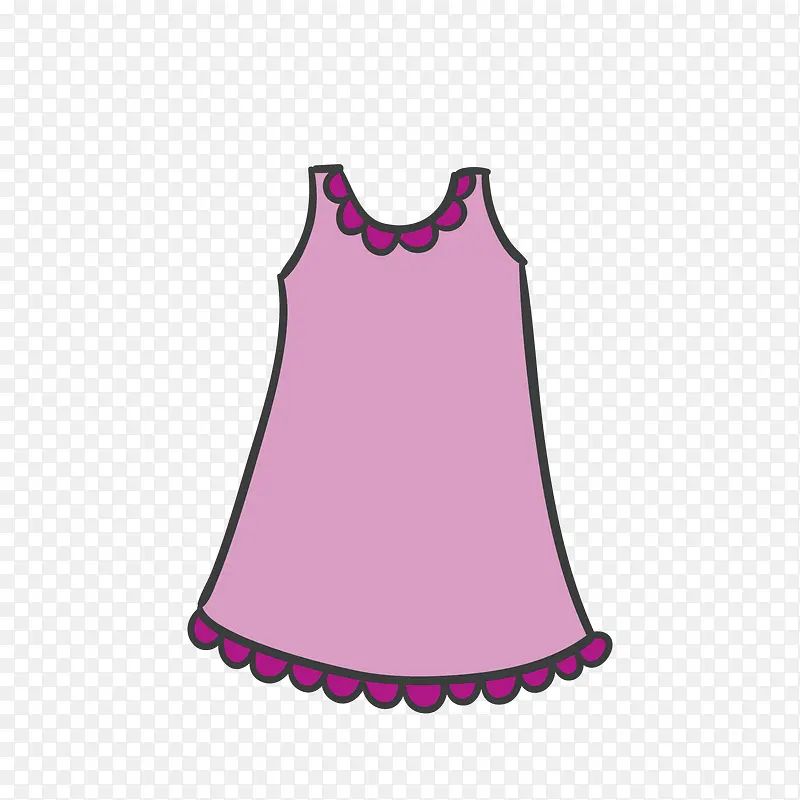 儿童粉色连衣裙