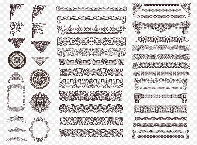 花纹边角边框设计矢量素材png图片素材下载 图片编号9142614 Png素材网