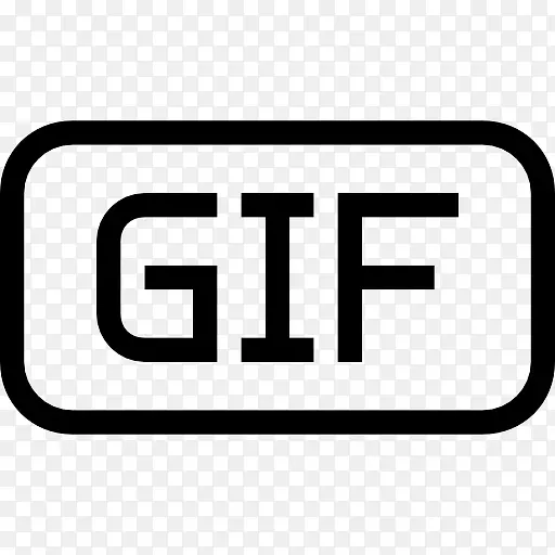 GIF图像文件类型界面符号中风图标