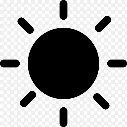 黑色的太阳象征图标