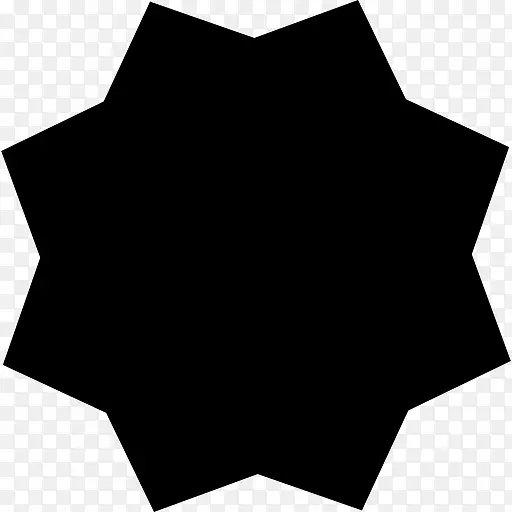 星太阳黑形状图标