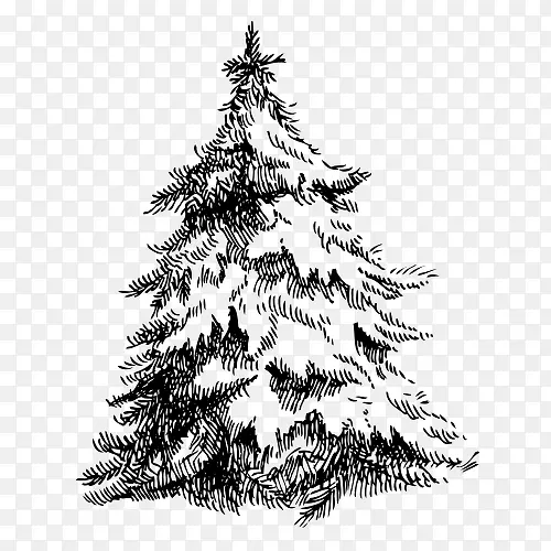 圣诞树纹样矢量素材
