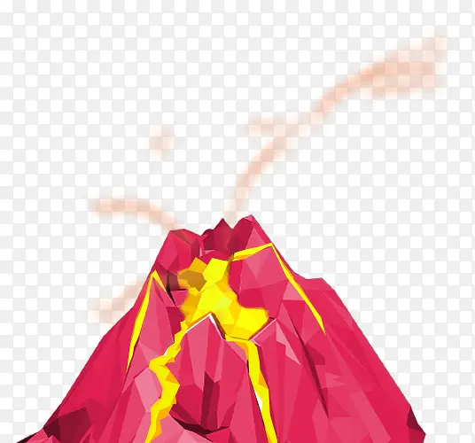 卡通火山 透明背景火山 免扣png素材