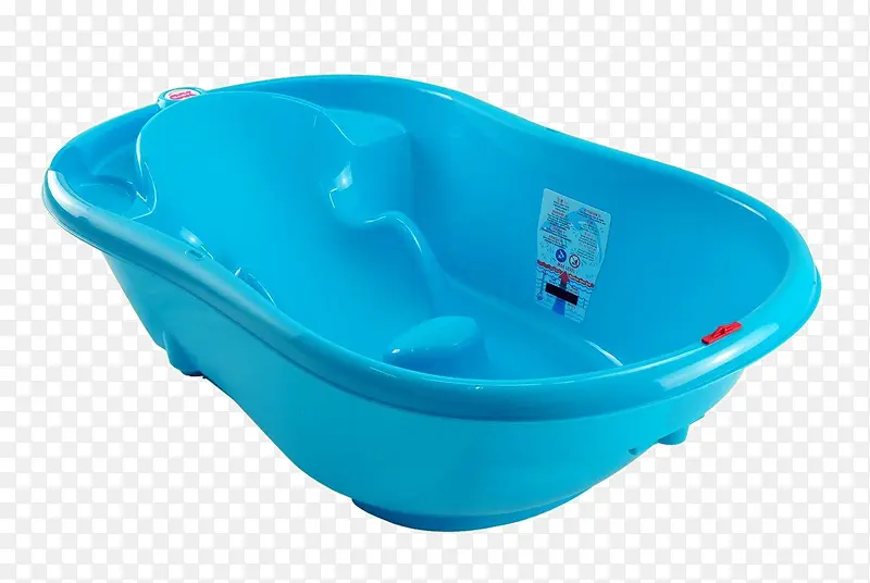蓝色塑料浴盆