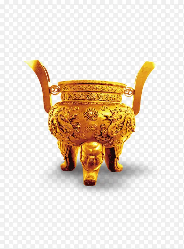 金色中国鼎装饰图PNG图片素材下载_图片编号9157042-PNG素材网