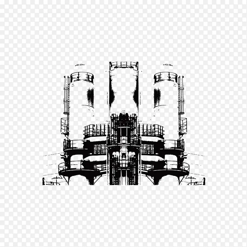 矢量水墨建筑PNG图片素材下载_图片编号9158369-PNG素材网