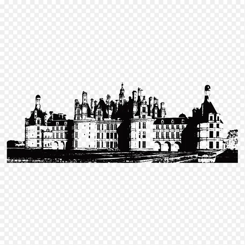 矢量水墨建筑PNG图片素材下载_图片编号9158370-PNG素材网