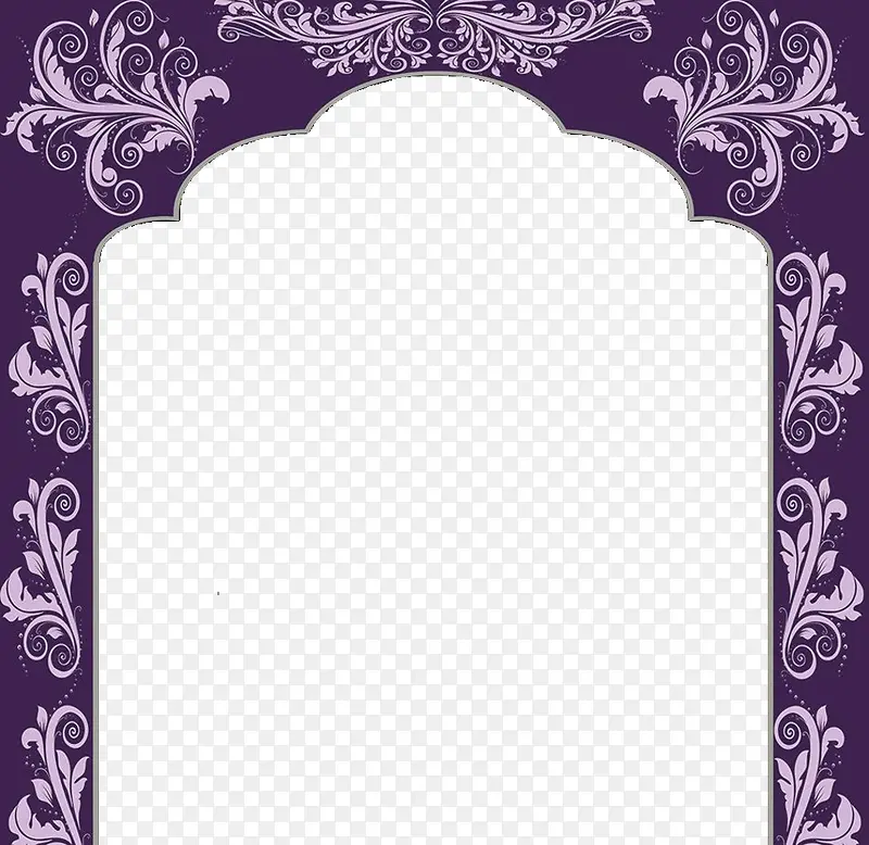 紫色婚礼花门