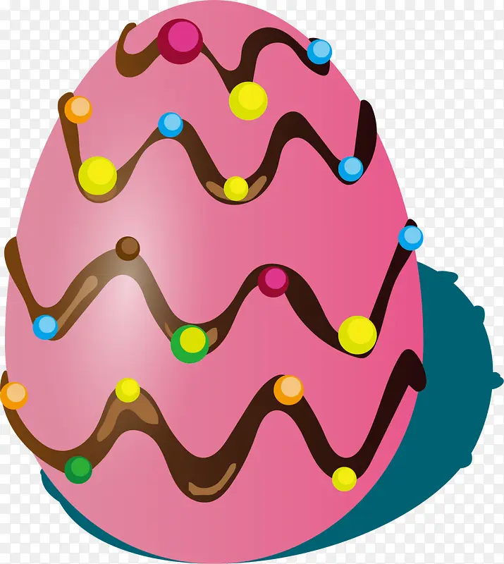 粉色复活节巧克力彩蛋