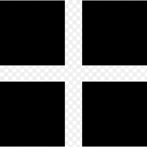 大的符号四黑色瓷砖平方图标
