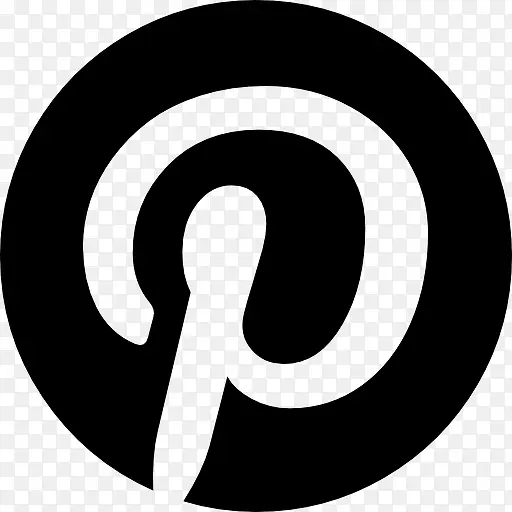 Pinterest的圆形标志符号图标