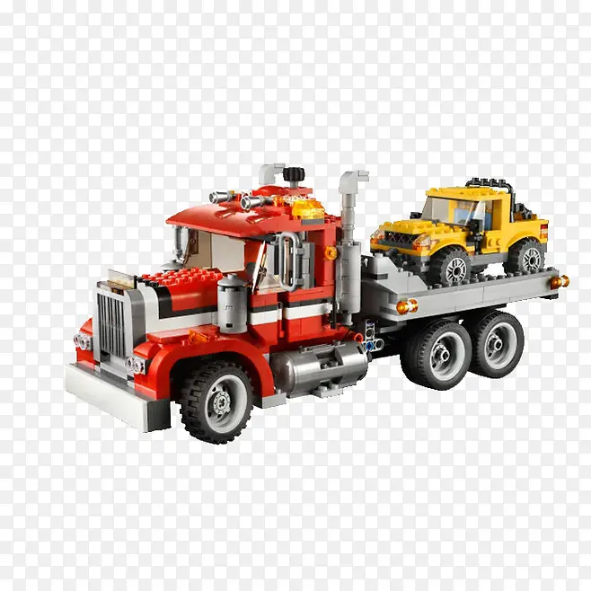 乐高机器人卡车积木玩具