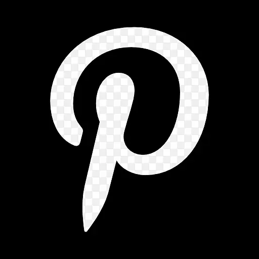 Pinterest的字母标志广场图标