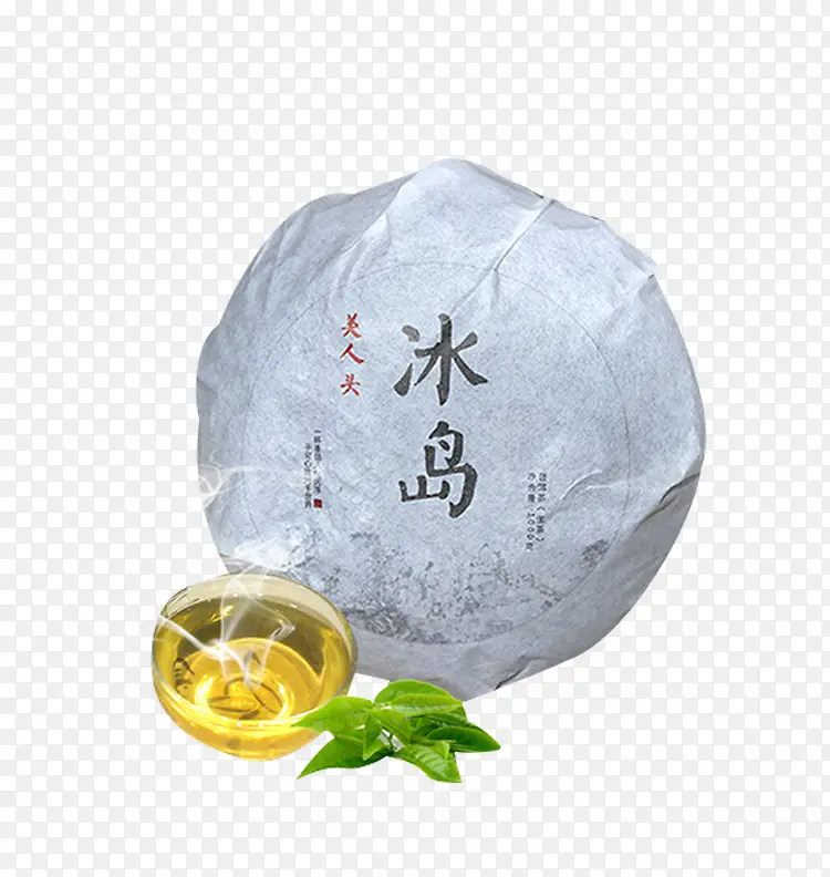 贡茶茶饼免抠素材