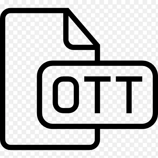 OTT文件类型中风符号界面图标