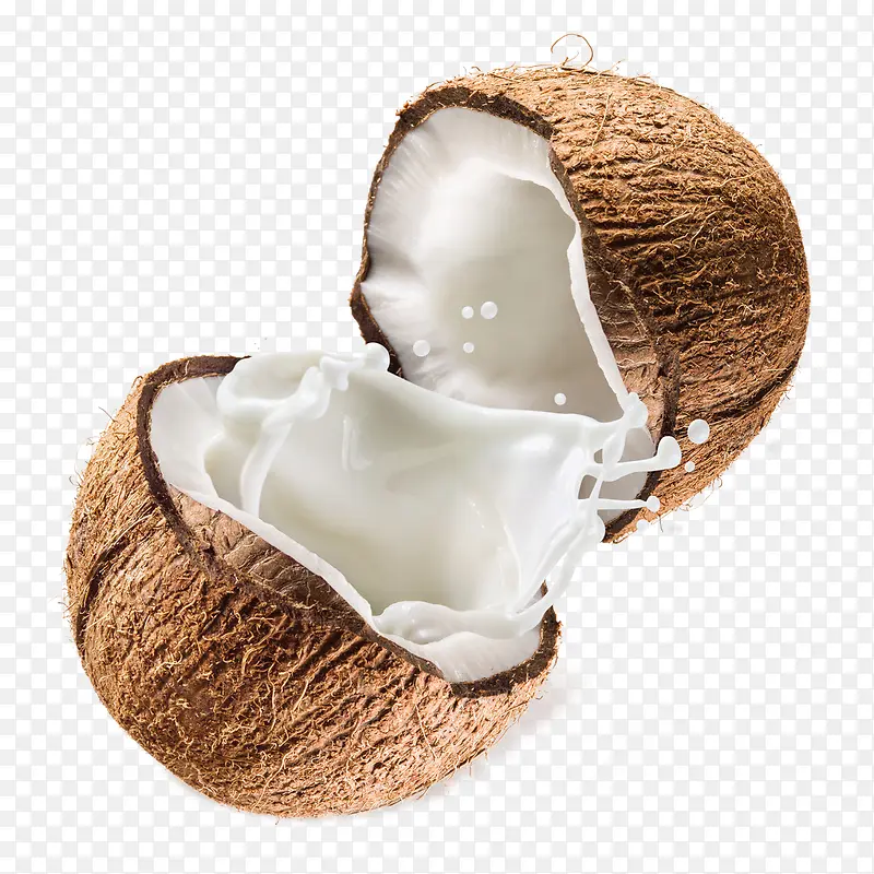 打开的椰子