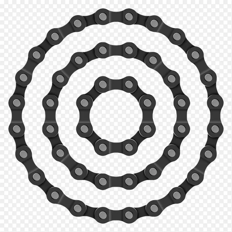 黑色链条圆圈