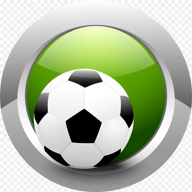 绿色足球标志