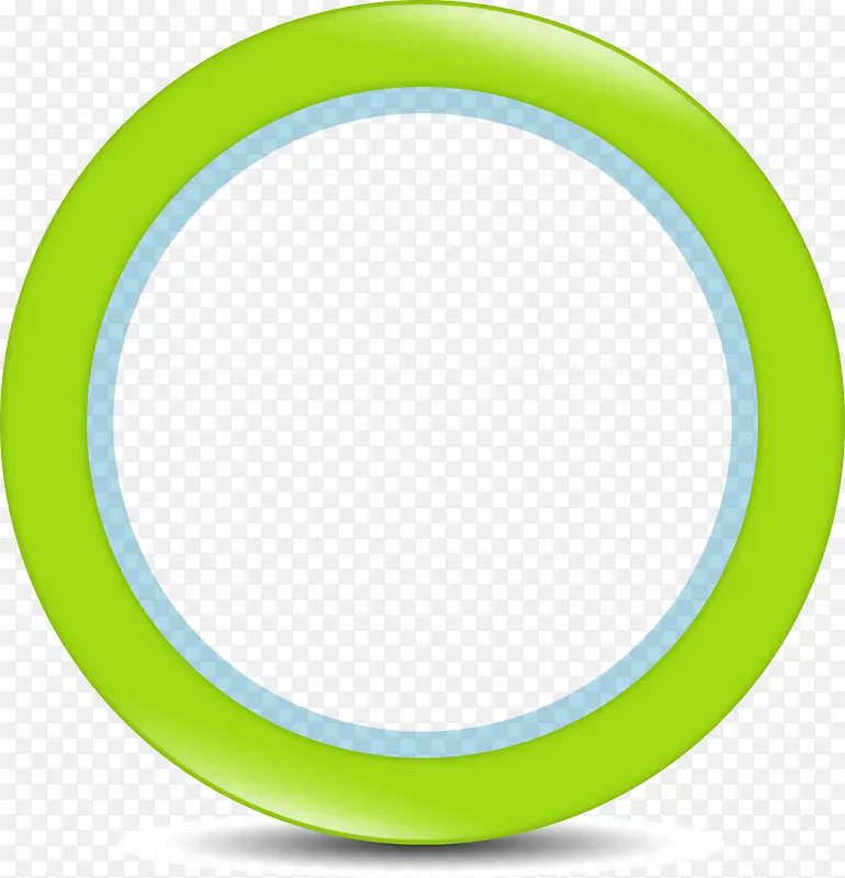 绿色双层圆环造型