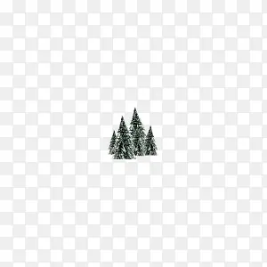 雪中松树