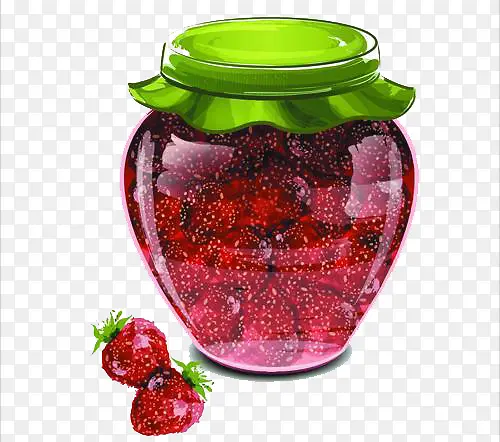 草莓果酱玻璃瓶