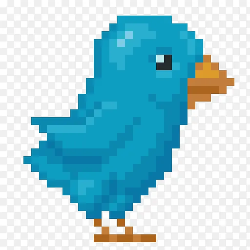 像素推特鸟令人惊叹的微博鸟图标