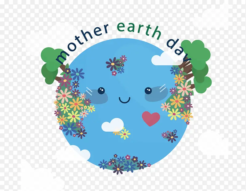 美丽蓝色地球母亲