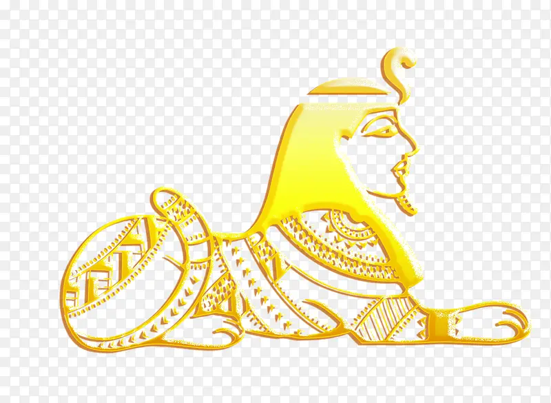 黄色埃及动物
