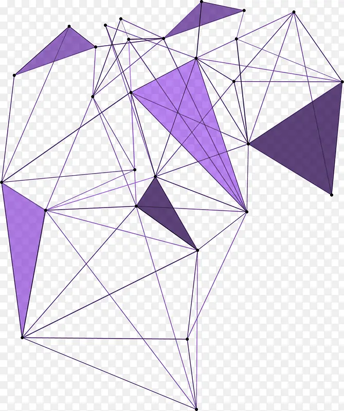 紫色抽象网络结构