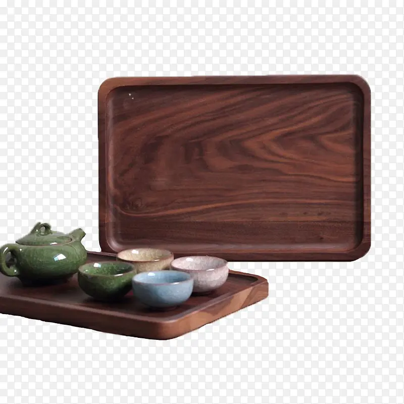 木餐盘茶具