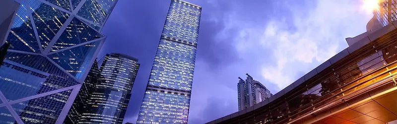 高清摄影繁华都市高楼大厦天空