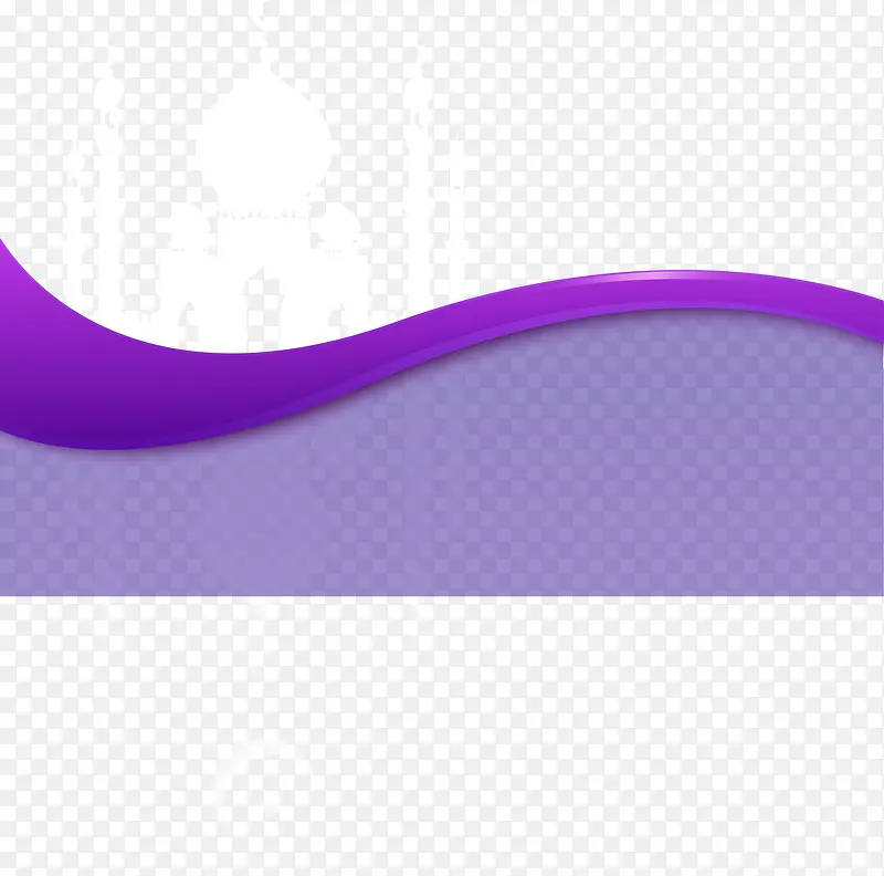 紫色简约曲线