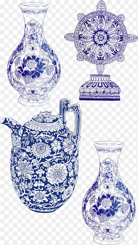 中国风青花瓷