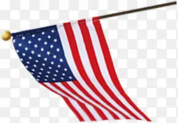 高清摄影象征美国小旗帜
