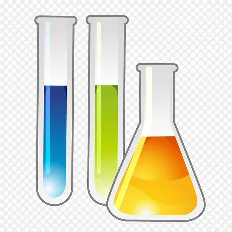 彩色科学实验试管烧瓶