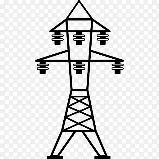 电源线六绝缘子图标
