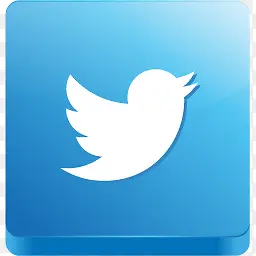 Twitter小鸟3D社交媒体图标
