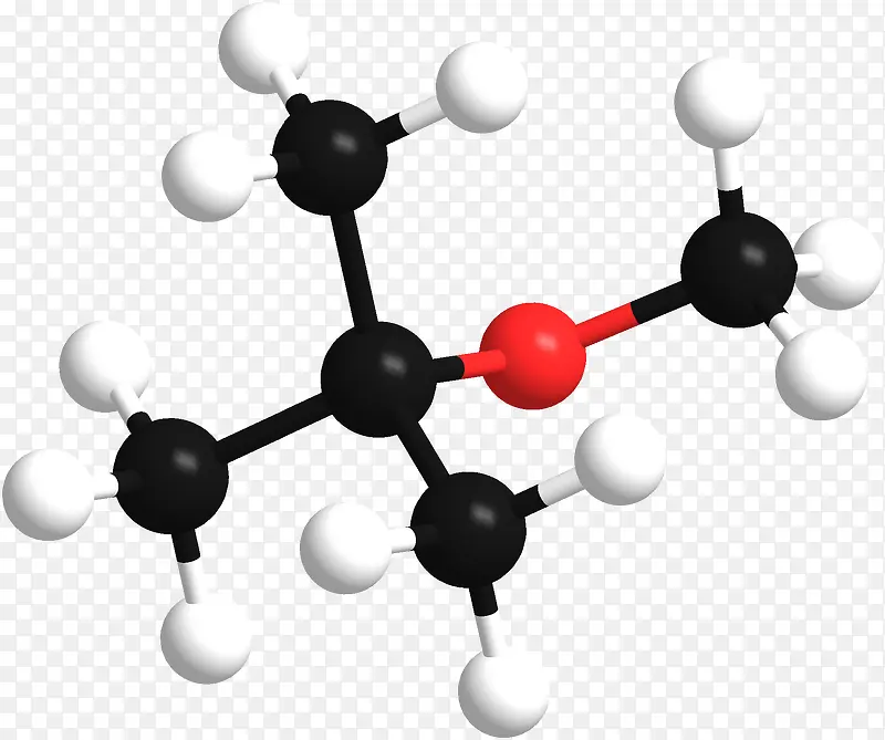 黑白色化学原子模拟球