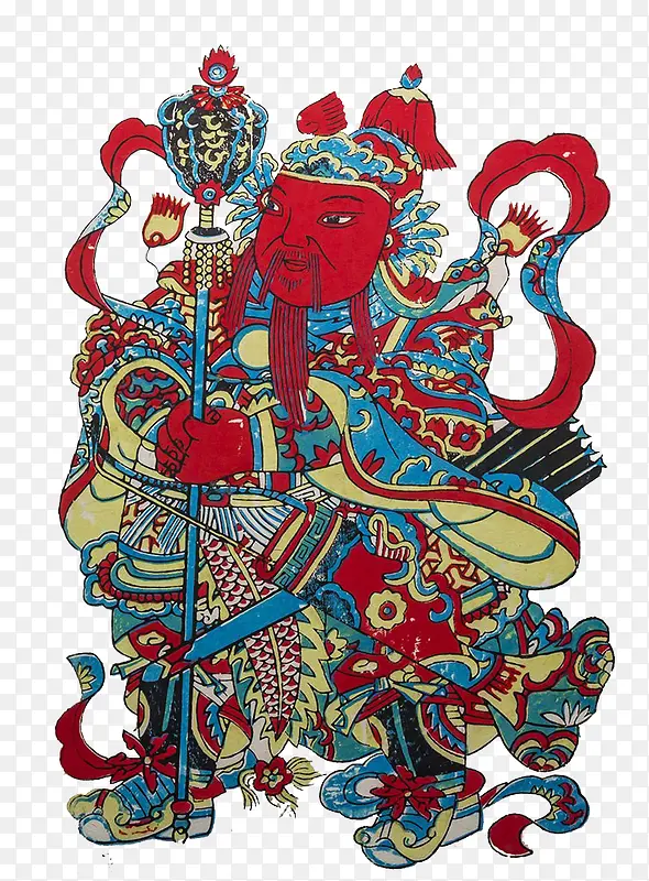 中国传统门神年画