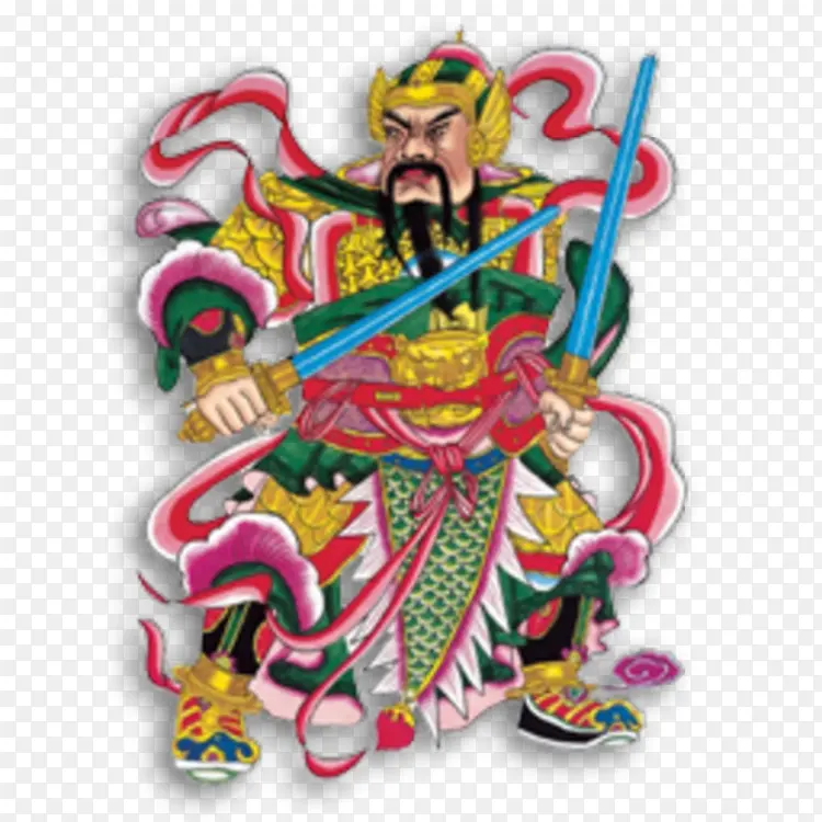 手绘年画门神PNG图片素材下载_图片编号9194147-PNG素材网