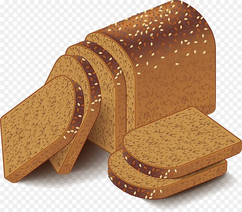 面包装饰烤箱矢量