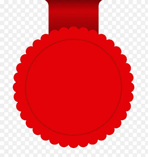 红色奖牌勋章