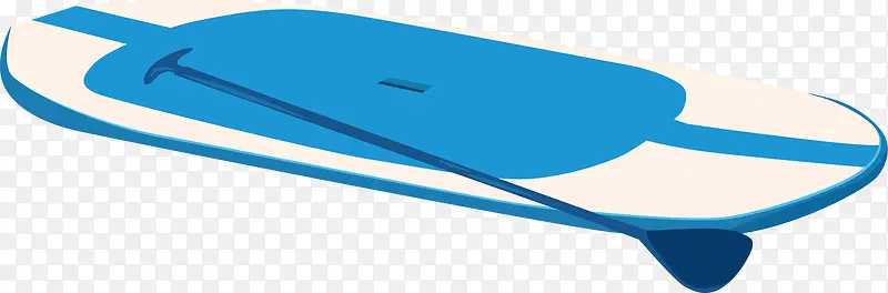 蓝色滑板矢量